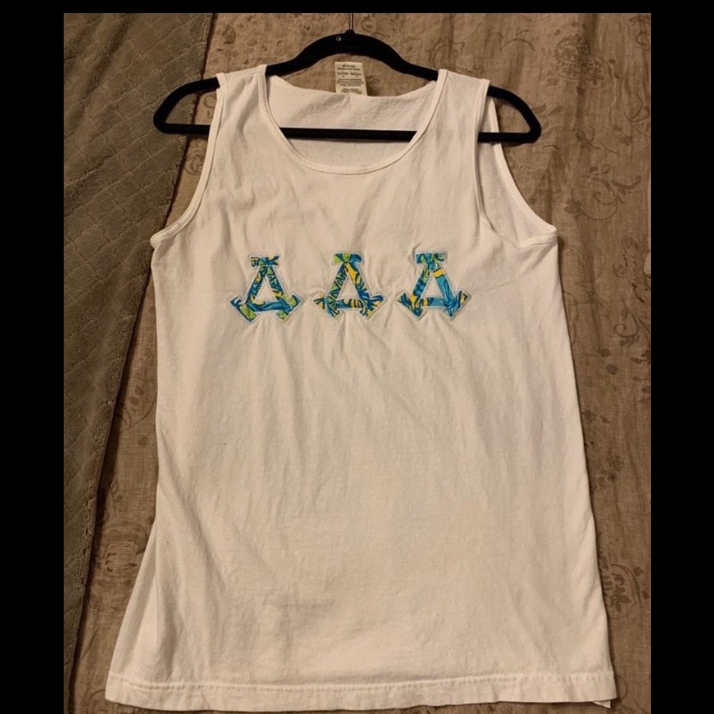 Comfort Colors Tri delta tank